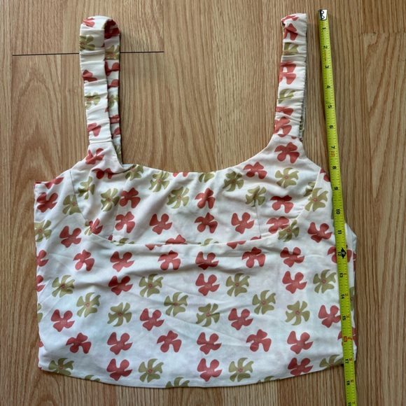 sold VRG GRL Floral Print Women's Top Size Large - Picture 2 of 4